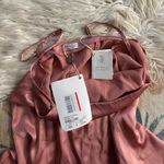 Brunello Cucinelli  Elongated Brass-Embellished Top In Antique Rose Photo 5