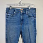 Mother The Looker Crop Jean Women 28 Blue Hey Sun Minimal Skinny Straight Casual Photo 2