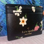 Kate Spade NWT Black Floral Card Holder Photo 1