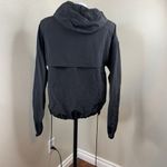 John Galt John J Galt Black Pullover 1/2 Zip Zip Pouch Sz M? Fit Hooded Nylon Coat Jacket Photo 4