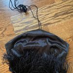 Feather Halter Top Black Photo 0