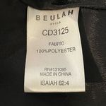 Beulah Red Black Stunning Runway Ruffle V-neck Dress Size L Photo 11