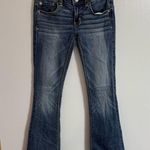 American Eagle  Outfitters Artist Super Stretch Dark Blue Flare Jeans Size 00 Photo 9