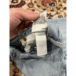 AGOLDE Womens  Riley High-Rise Straight-Leg Organic Jeans in Light Shatter Blue Photo 5