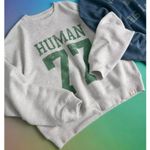 American Eagle AE Relaxed Fit Pride Graphic Sweatshirt  NWT Light Heather Gray Photo 5