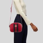 Gucci  Webby Bee Crossbody Camera Bag - Red/Navy Photo 3