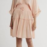 Lovestitch V Neck Pink Lace Midi Dress Cottagecore Women Sz S Country Sweet Photo 1