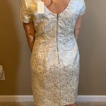 Forever 21 Ivory and silver damask dress Photo 0
