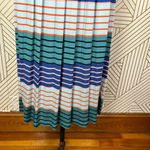 Stine Goya Alina Light Jersey Striped Maxi Dress Blue Green Size‎ US XXS Photo 6