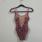 Vintage Pacific Connections Neon Pink Daisy One‎ Piece Swimsuit Medium Photo 2