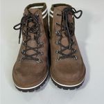 Torrid Faux Suede Sweater Knit Hiker Ankle Boot Brown/Taupe-7W Photo 2