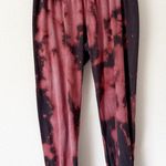 Spiritual Gangster | Perfect Sweatpant Black Maroon Mauve Tie Dye | Size XS Photo 0