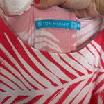 Tori Richard  Red and White Tropical Maxi Dress M Photo 1