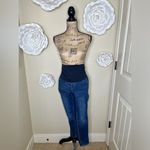 Old Navy NTM Maternity Full Panel Belly Medium Blue Skinny Fit Jeans Sz 4 Short Photo 1