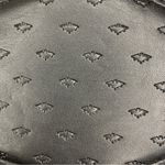 Glampire Coffin Shaped Black Leather Bat Printed Zip up Envelope Wallet Photo 2