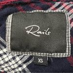 Rails Shirt Button Up Top Blouse Burgundy Plaid Western Boho Fleece Photo 3