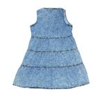 Vintage Acid Wash Denim Dress Sleeveless Button Down‎ 90s Medium Blue Photo 5