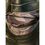 Fiorelli Women Black Pebbled Leather Shoulder Bag 3 Compartments Gold Chain 13x1 Black Photo 2