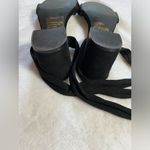 Lulus Lulu’s Trinidad Black Suede Lace-Up Heels Size 8 Photo 12