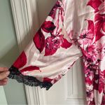 Lilac & London Floral Satin Kimono Robe Photo 2