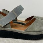 L'Amour Des Pieds Amadour Platform Sandal Gray Suede Size 9.5W Wide Photo 0