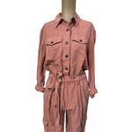 Alice + Olivia  Classics Linen Blend Sleeve Jumpsuit Photo 5