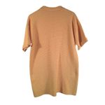 MNG Mango Textured Knit Sweater Dress Peach Short Sleeve XL Pocket Shift Orange Photo 5