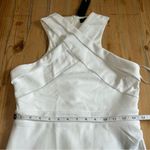 NWT Headed to Cocktail Hour White Halter Tulip Mini Dress Size M Photo 6