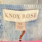 Knox Rose NWT XS Women's  V-Neck Pullover Sweater -BLUE and White | size : XS Photo 6
