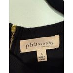 Philosophy  Sweater Womens Small Black 3/4 Sleeve Stretch Lightweight Travel Photo 2