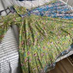 Shobitam 6M Flare Lime Green & Ferozi Angrakha Anarkali Dress Multiple Size XL Photo 12