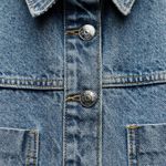 ZARA dress denim long sleeve mini button up casual jean dress Photo 3