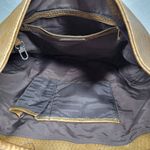 The Limited  Purse Hobo Shoulder Bag Brown Snakeskin Big Stud Silver Faux Leather Photo 5