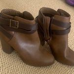 Material Girl  brown leather booties Photo 0