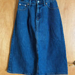 Gap  1969 Denim Midi Skirt Womens 27R Blue Jean Casual‎ High Waisted Photo 0