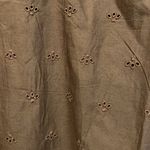 Gap Brown Eyelet scalloped hem mini dress M Photo 6