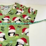 Sb Scrubs SB Scrub Christmas Penguins Scrub Top‎ Size XS Holiday Festive Work Style Photo 5