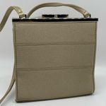 Nine West Small Gold Shoulder Bag Silver Metal Frame Purse Photo 11