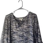 Dress Barn Women's Plus Size 2X Blue Western Bell 3/4 Sleeve Blouse Photo 1