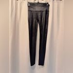 Spanx  By Sara Blakely Legging Womens Black Faux Leathers in Black Stretch Size S Photo 4