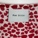 Rue Stiic Laguna Mini Dress Red Hearts Size Small Tie Sleeves Photo 6