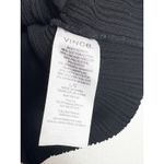 Vince  Ribbed Knit Cotton Blend Crop Top Size Large Black Stretch Photo 5