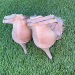 Topshop Women’s Top Shop Pink Fuzzy Fur High Heels Stilettos shoes size 7 - 7.5 Photo 3