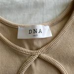 DNA  Mini Dress Tan Sleeveless Keyhole Front Photo 1