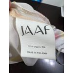 JAAF Organic Silk Mini Dress Aura Light Print V Neck Mini Dress Long Sleeve Pink Size L Photo 5