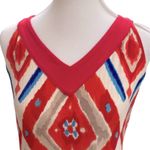 Chico's  Medium Maxi Dress Boho Southwest Ikat long Dress Resortwear Vacation Photo 4