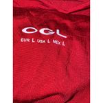 Brand New OGL Women's Size Large Eco Kiss Gathered Sleeveless Blouse Top Red Photo 5
