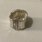 WA Studios Silver Stretch Ring with Crystal Accents Photo 7