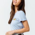 Volcom ✨ HP✨ Retro Blossoms Light Blue Womens Tee✨ Photo 0