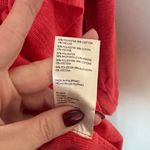 Pilcro  Vibrant Coral Ruffled Blouse Photo 4